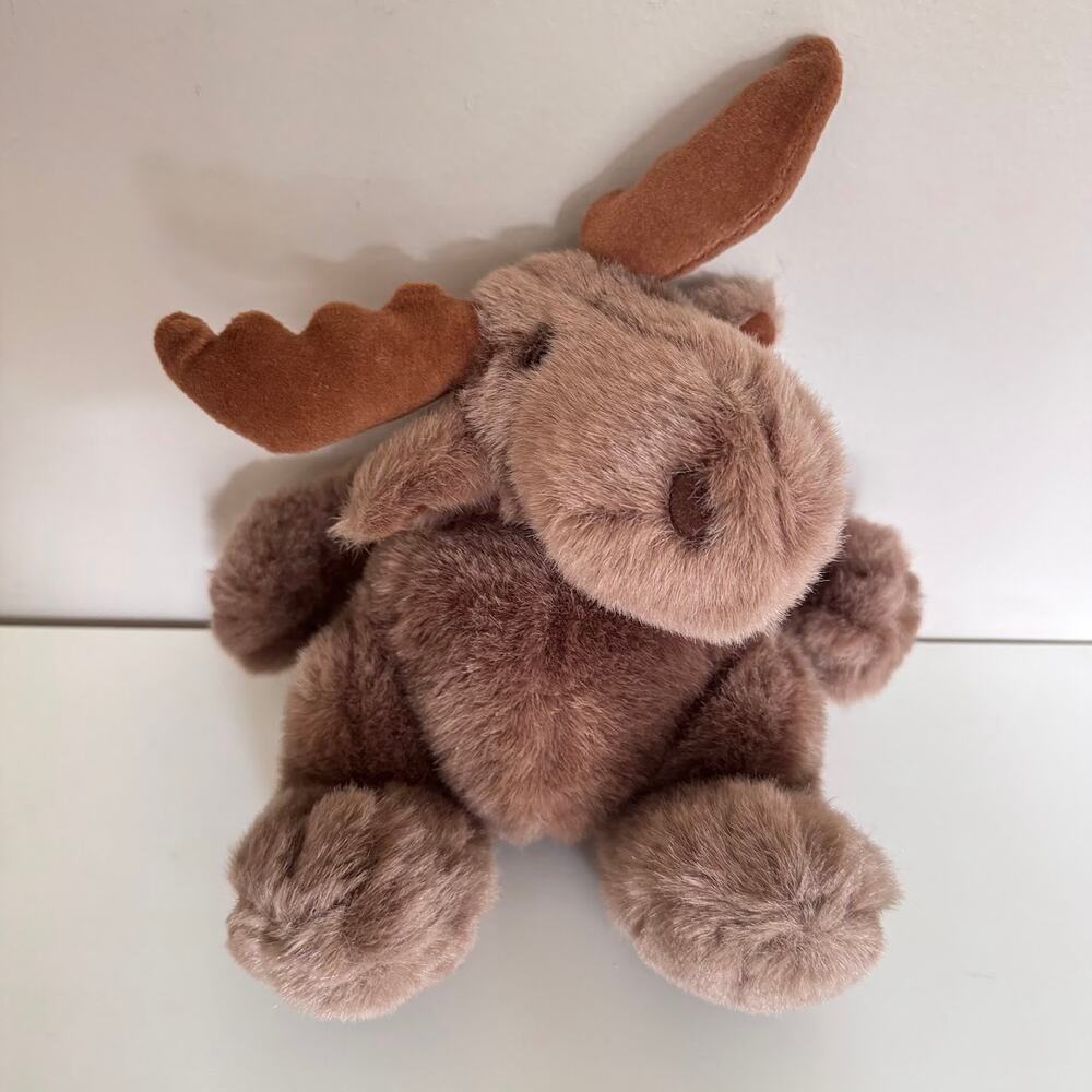 Mary Meyer Moose Reindeer Plush Stuffed Animal Brown